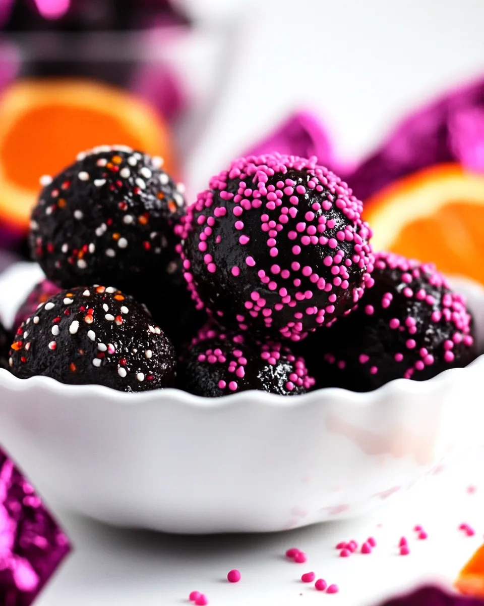 Quick 3-Ingredient Dark Chocolate Orange Truffles recipe photo