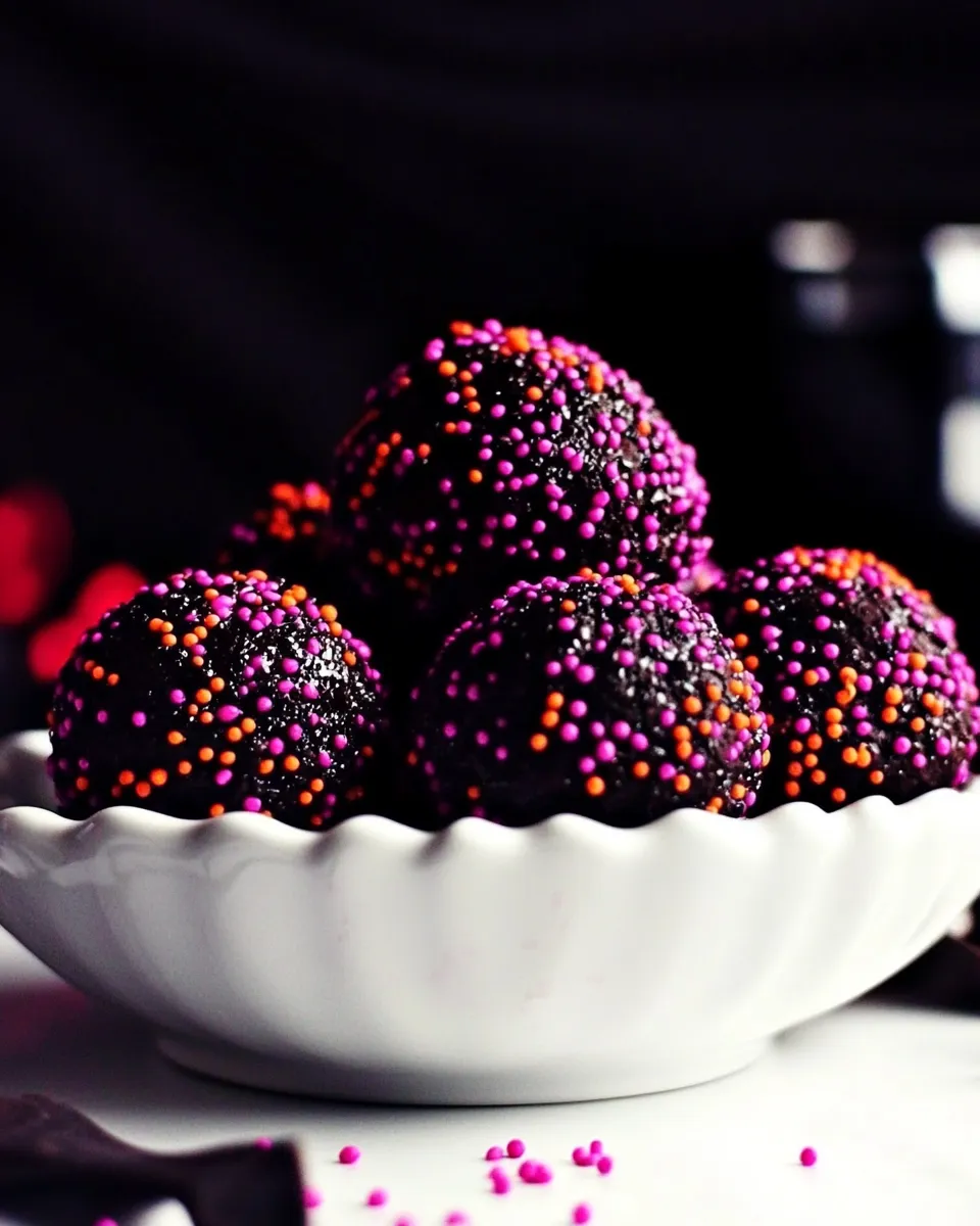 Homemade 3-Ingredient Dark Chocolate Orange Truffles shot