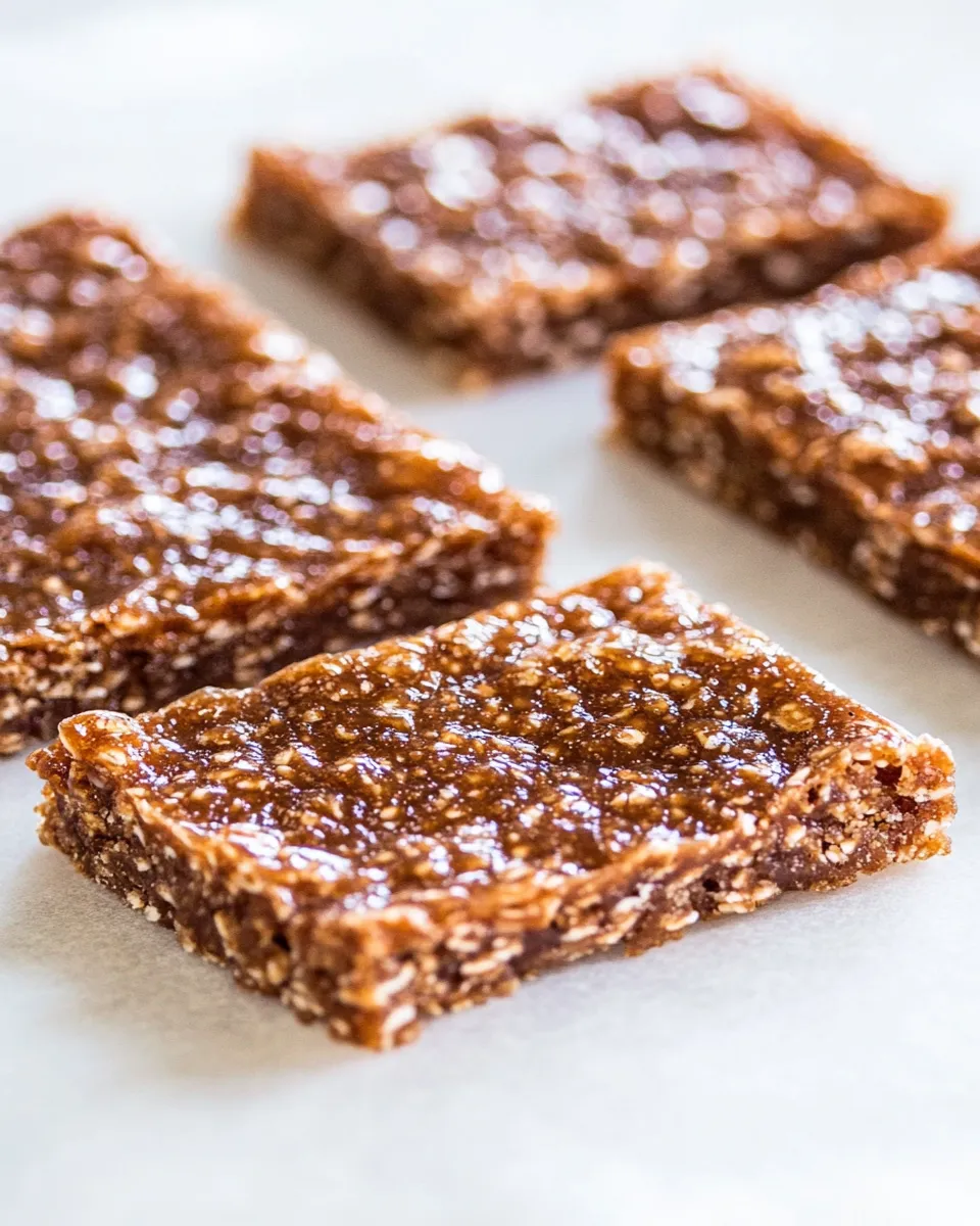 Healthy 3-Ingredient Peanut Butter Breakfast Bar image