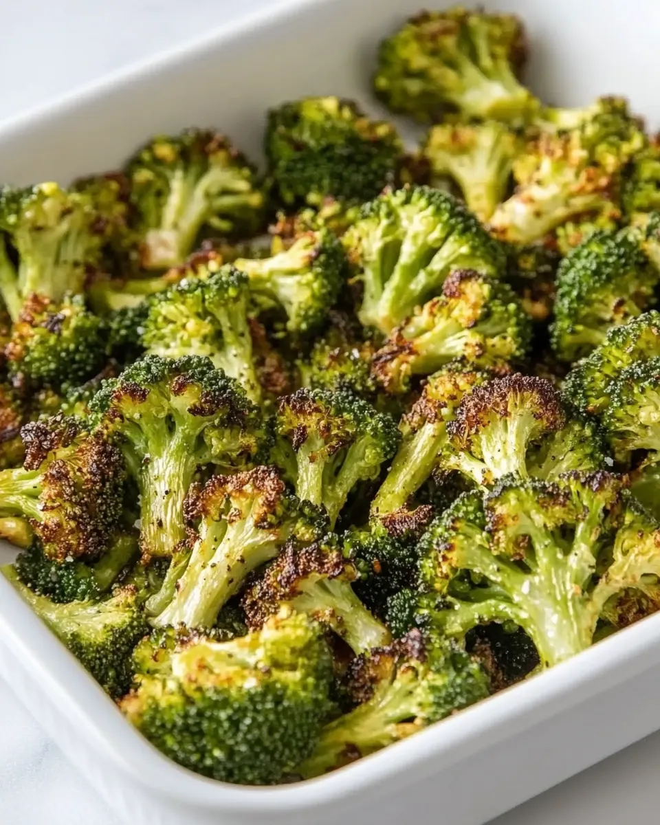 Easy 3-Ingredient Spicy Roasted Broccoli photo