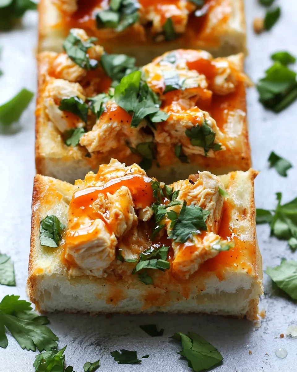 Homemade 30-Minute Buffalo Chicken French Breads. image
