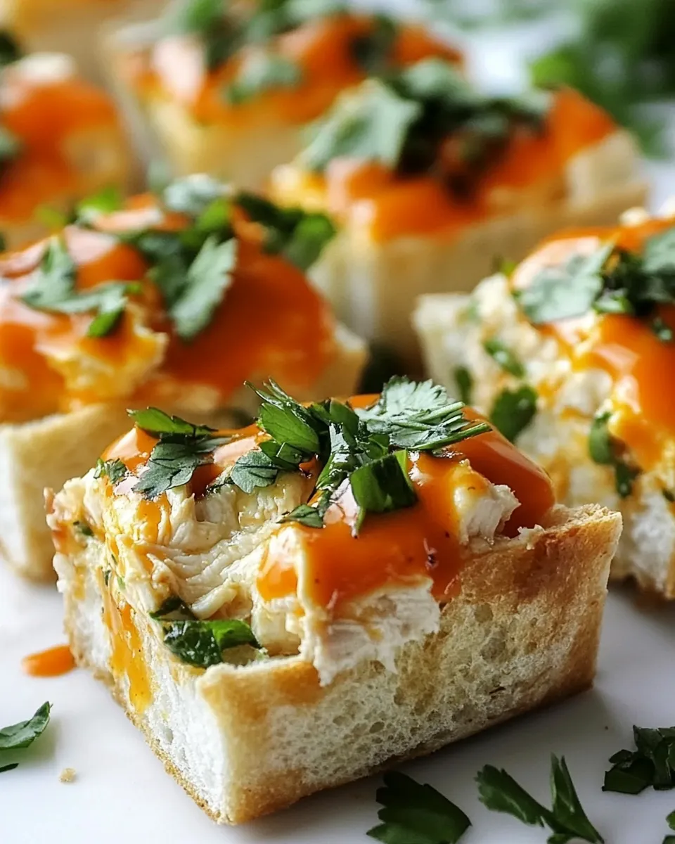 Quick 30-Minute Buffalo Chicken French Breads. dish image
