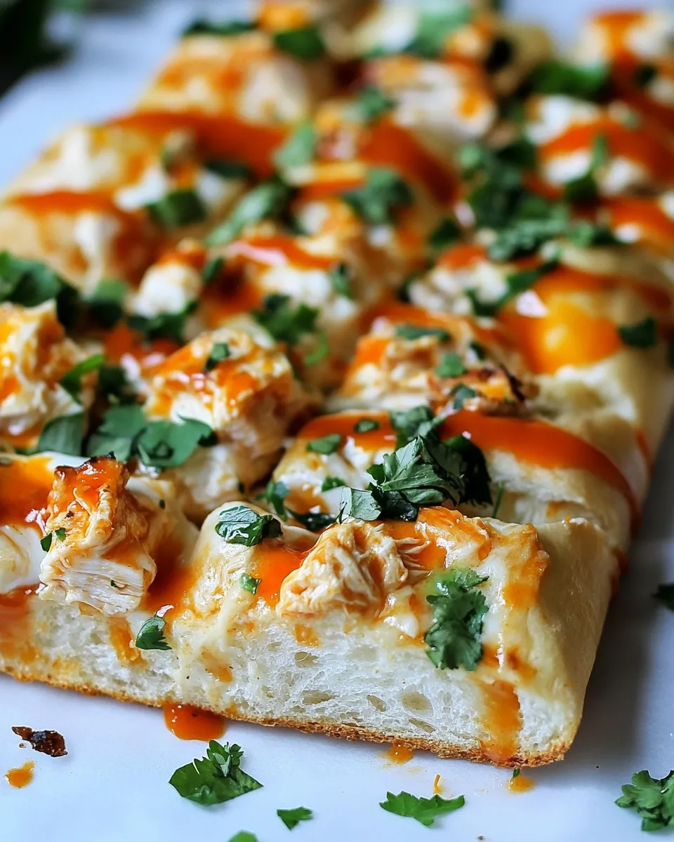 Classic 30-Minute Buffalo Chicken French Breads. recipe image