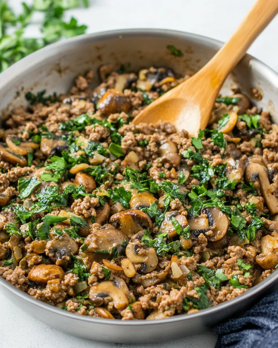 Easy 30-Minute Ground Beef and Mushroom Skillet photo