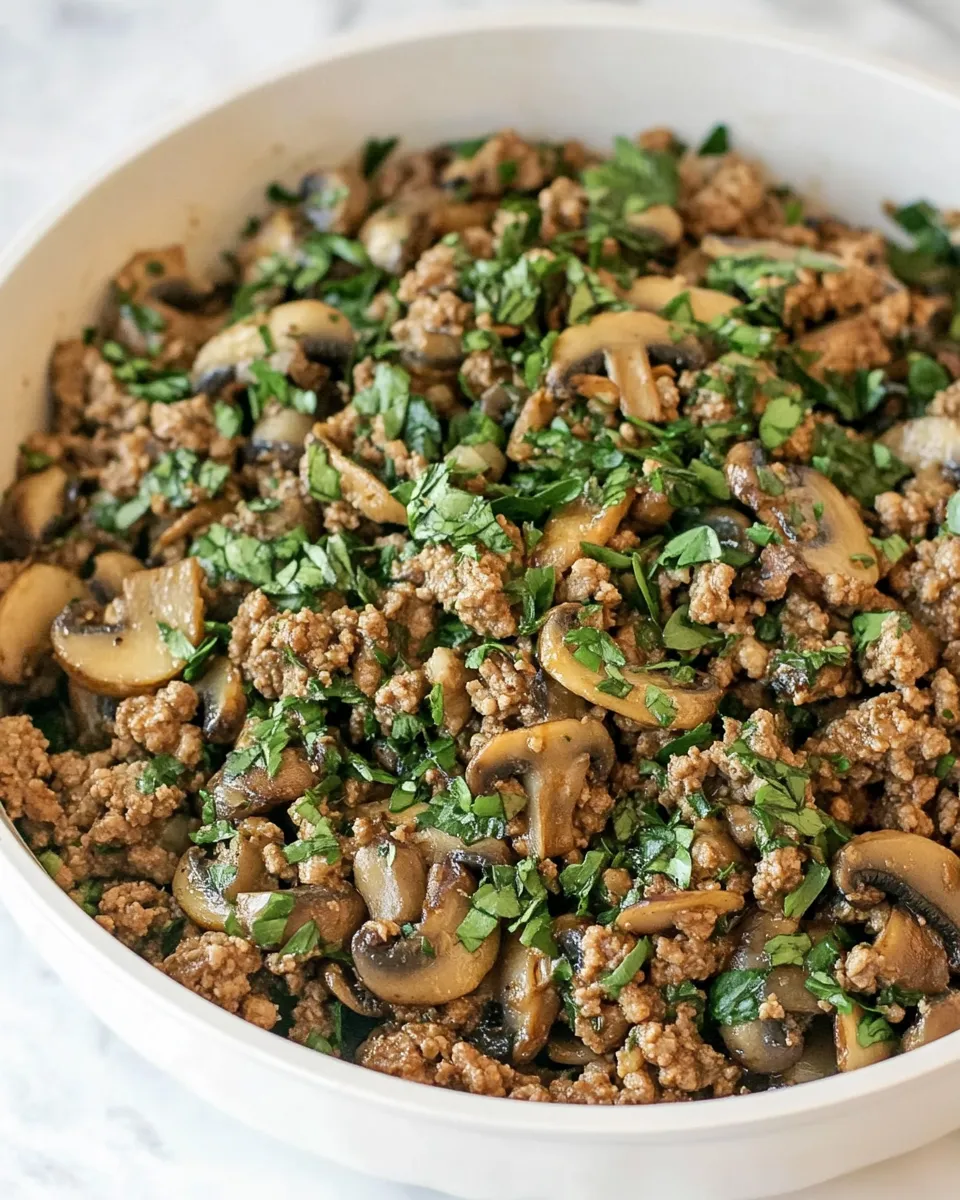 Quick 30-Minute Ground Beef and Mushroom Skillet image
