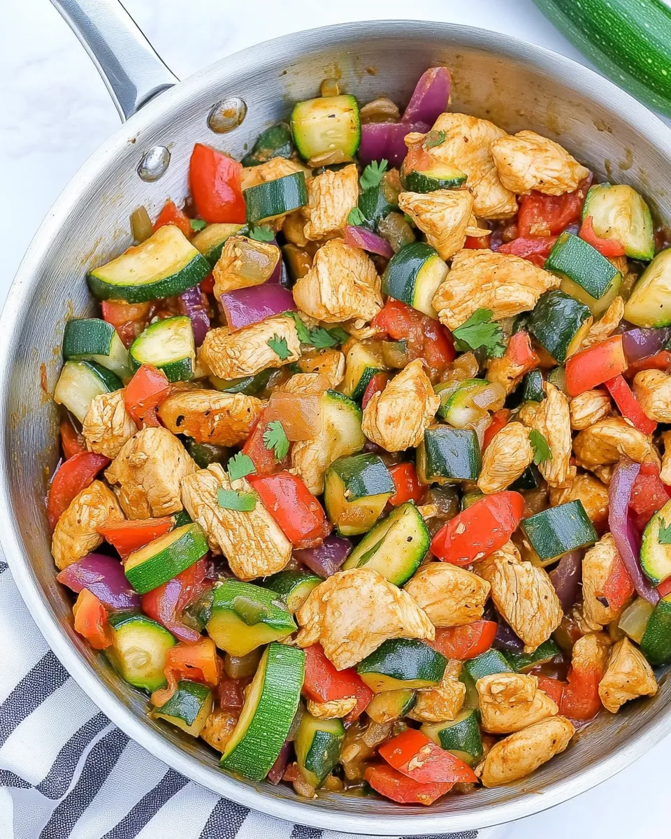 Delicious 30-Minute Mexican Chicken and Zucchini Skillet image