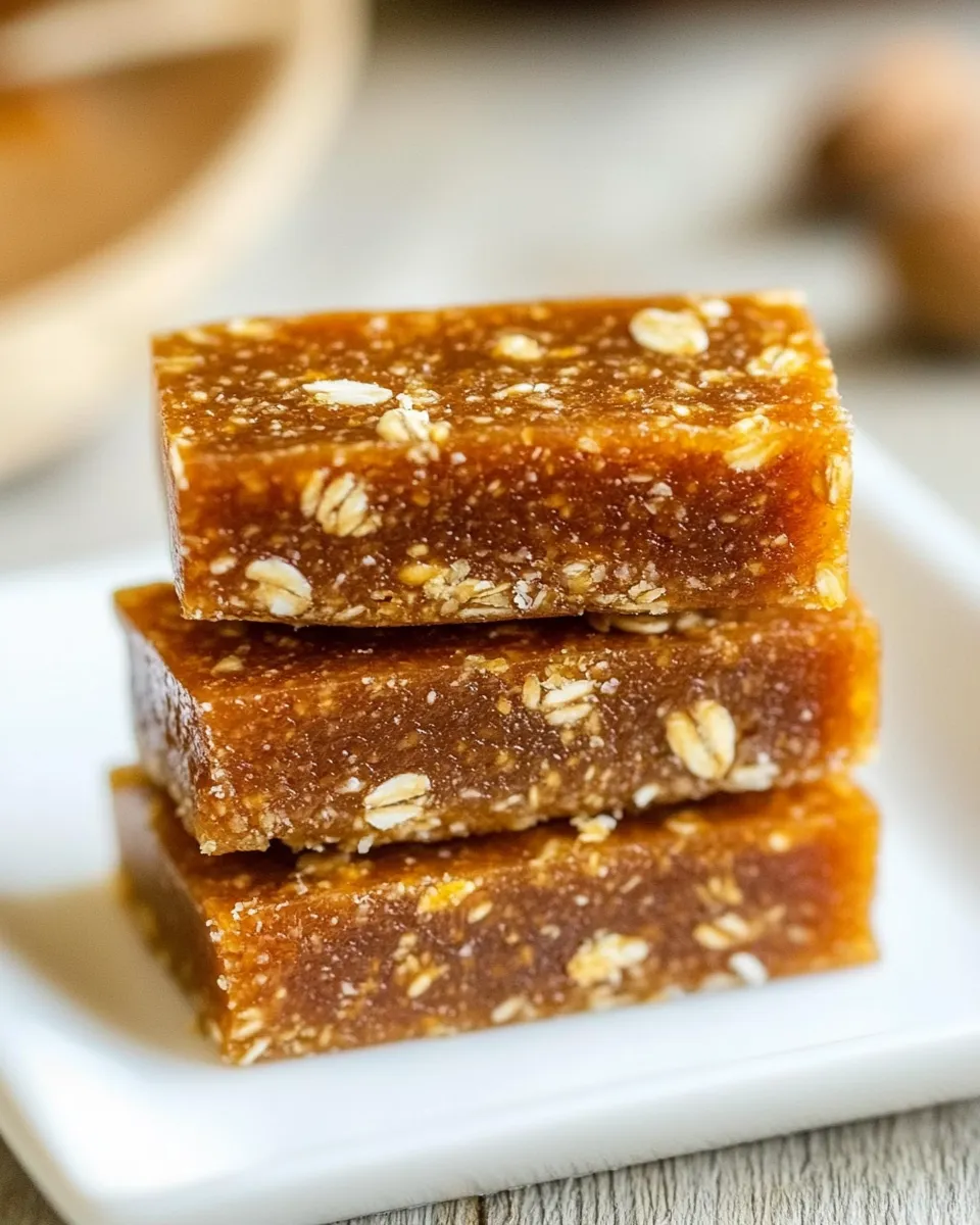 Homemade 3 Ingredient Healthy Energy Bars shot