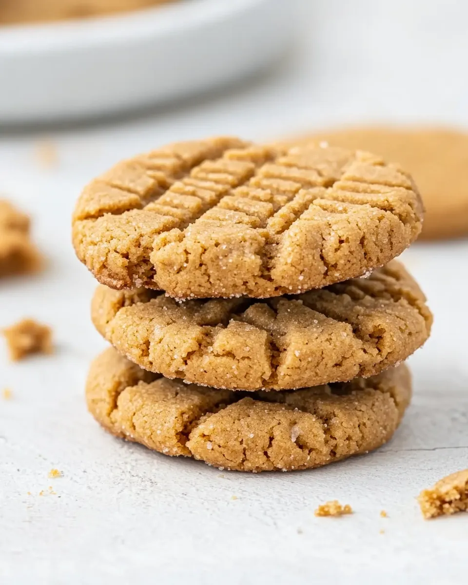 Homemade 3 ingredient Peanut Butter Cookies photo