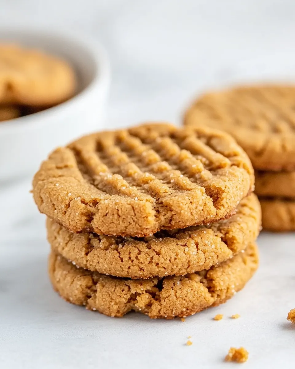 Easy 3 ingredient Peanut Butter Cookies recipe photo