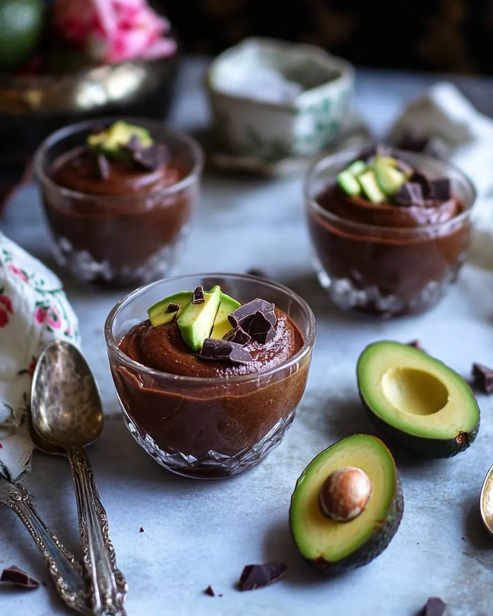 Delicious 4-Ingredient Avocado Chocolate Mousse image