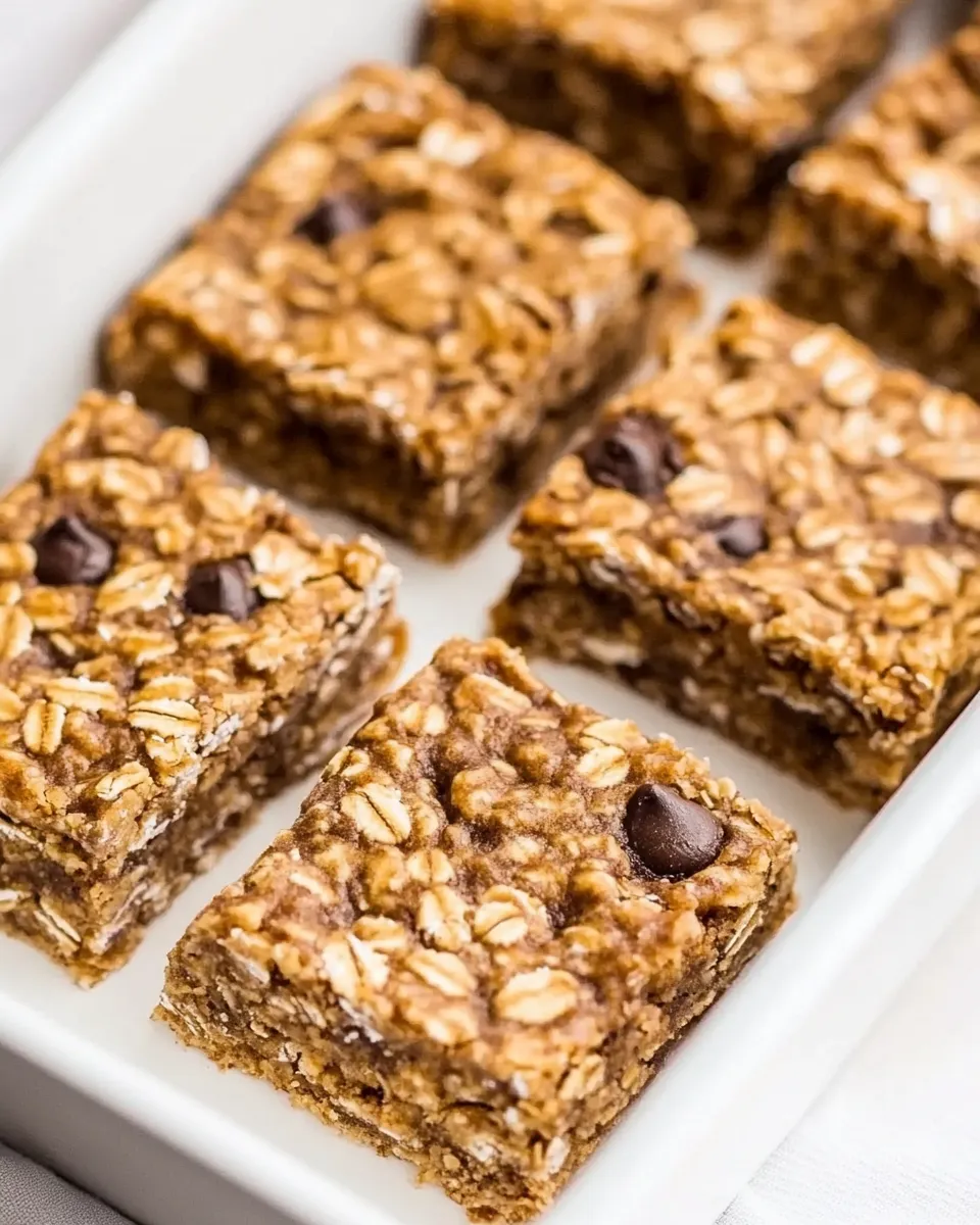 Delicious 4-Ingredient Banana Oatmeal Bars recipe photo
