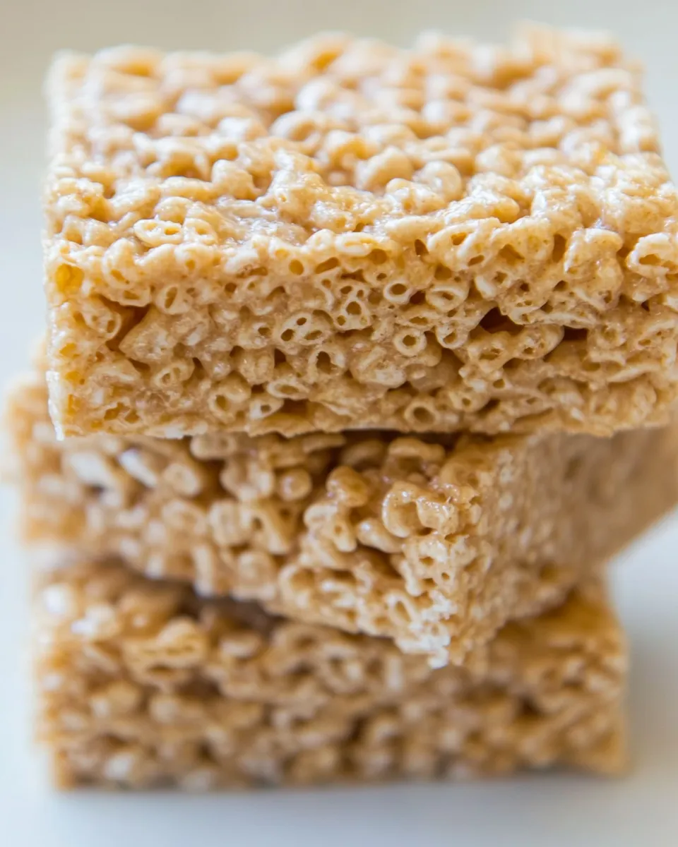 Easy 4-Ingredient Healthy Rice Krispie Treats image