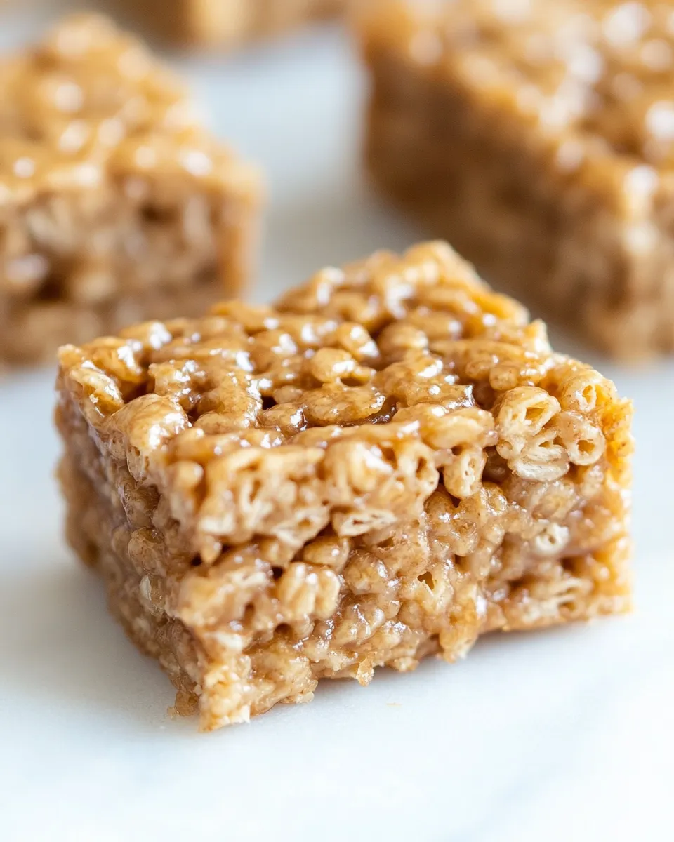 Delicious 4-Ingredient Healthy Rice Krispie Treats recipe photo