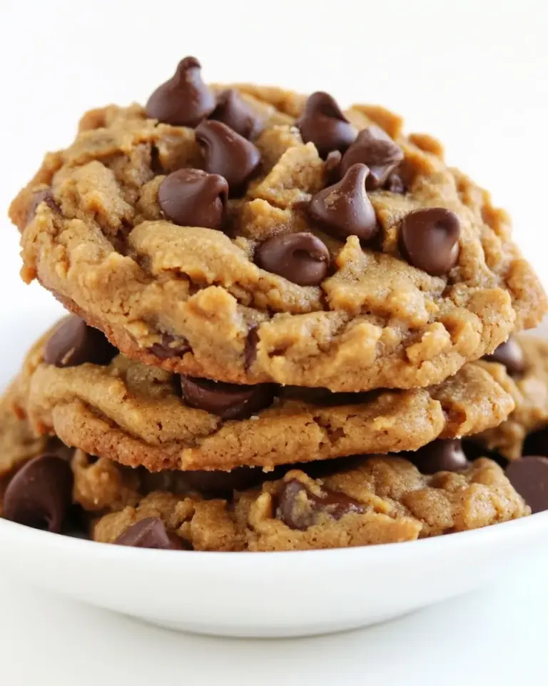 Homemade 5-Ingredient Peanut Butter Chocolate Chip Cookies photo