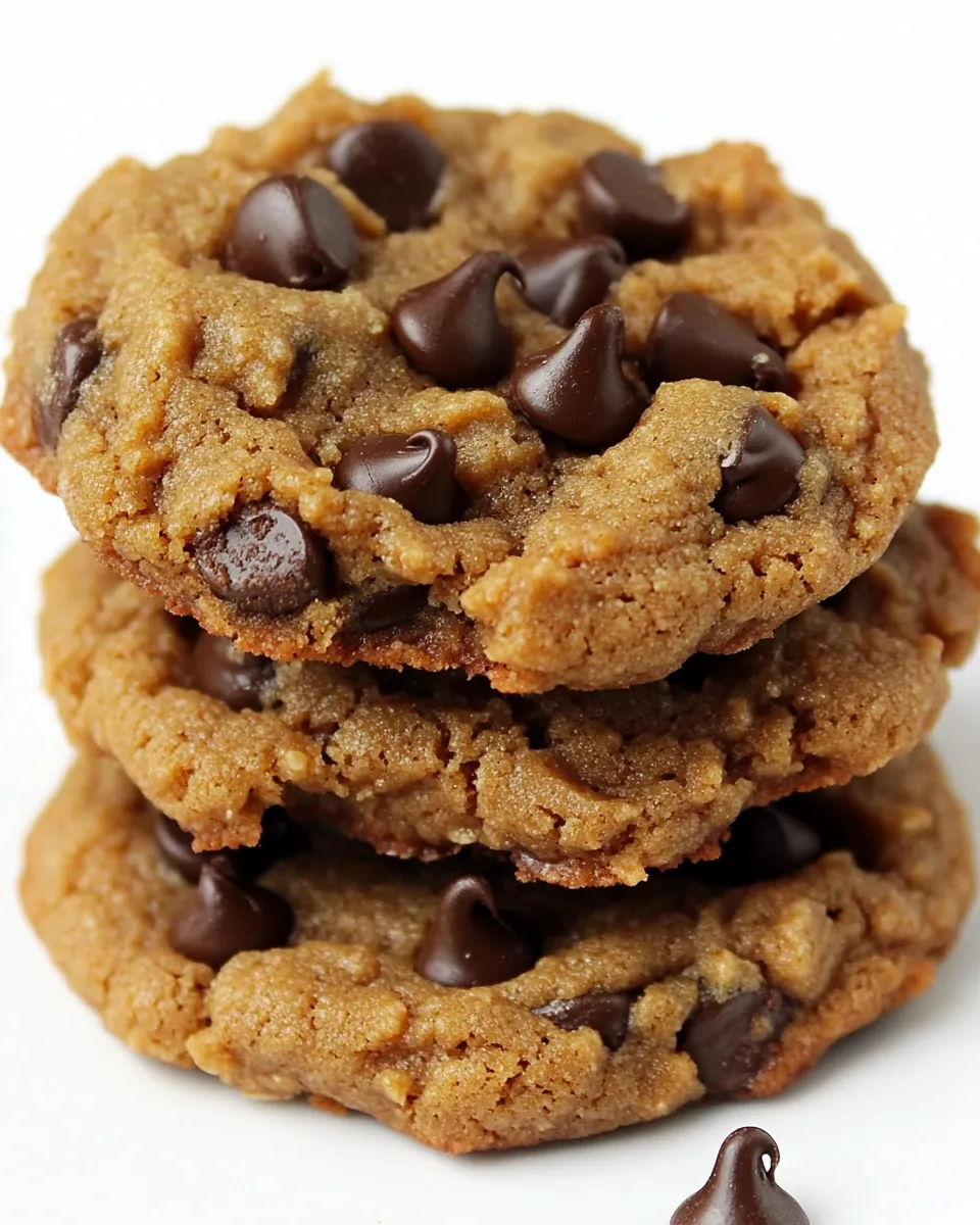 Classic 5-Ingredient Peanut Butter Chocolate Chip Cookies image
