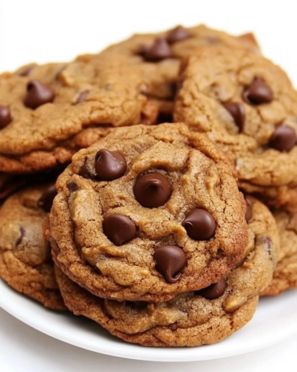 Easy 5-Ingredient Peanut Butter Chocolate Chip Cookies recipe photo