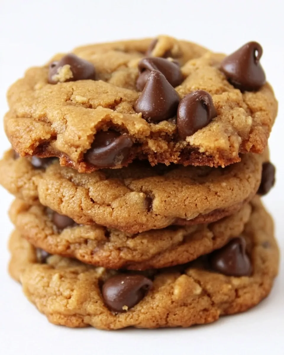Delicious 5-Ingredient Peanut Butter Chocolate Chip Cookies shot