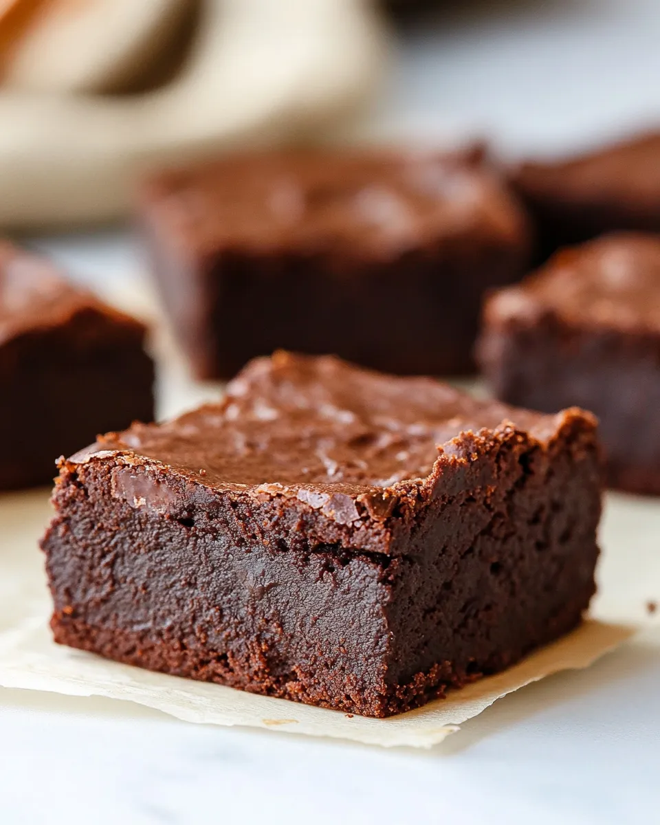 Homemade 6-Ingredient Flourless Protein Brownies photo