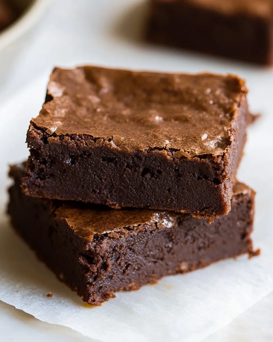 Easy 6-Ingredient Flourless Protein Brownies recipe photo