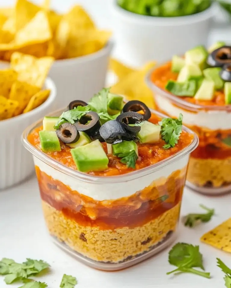 Homemade 7 Layer Dip Cups photo