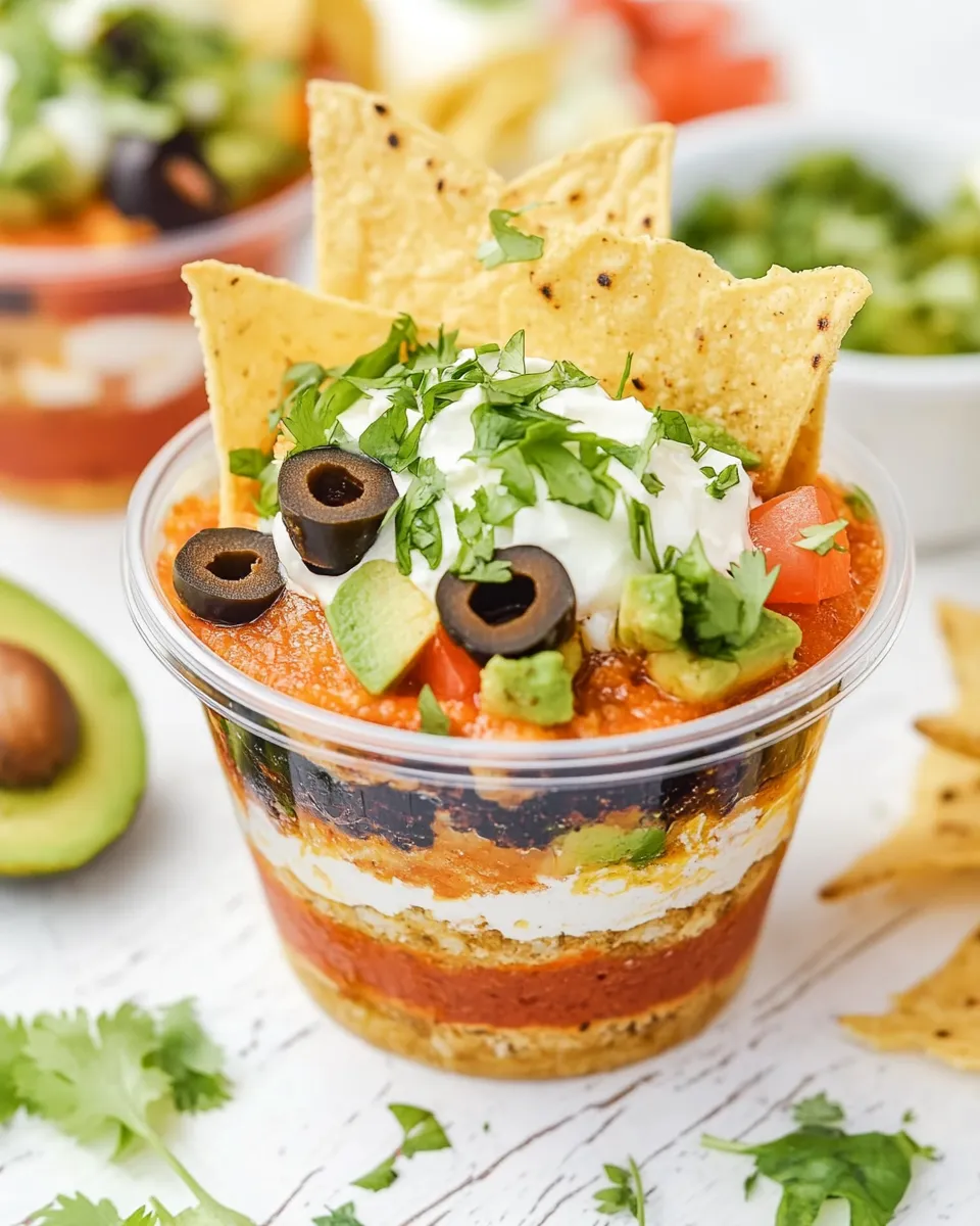 Classic 7 Layer Dip Cups image