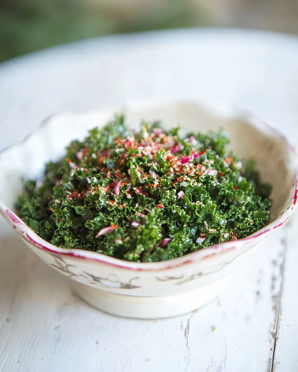 Easy A spicy kale salad from bertus basson recipe photo