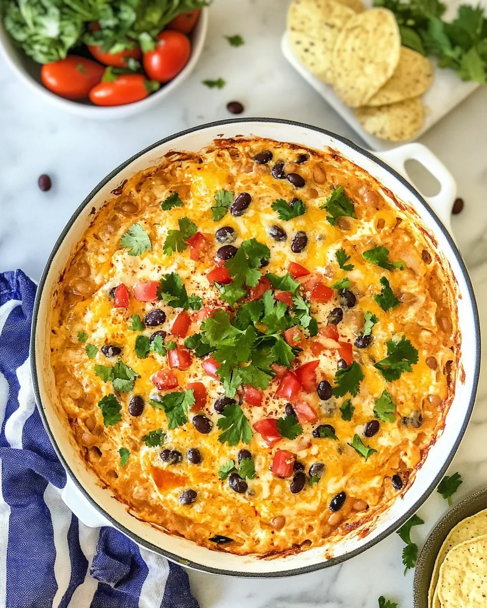 Delicious Addicting Bean Dip shot