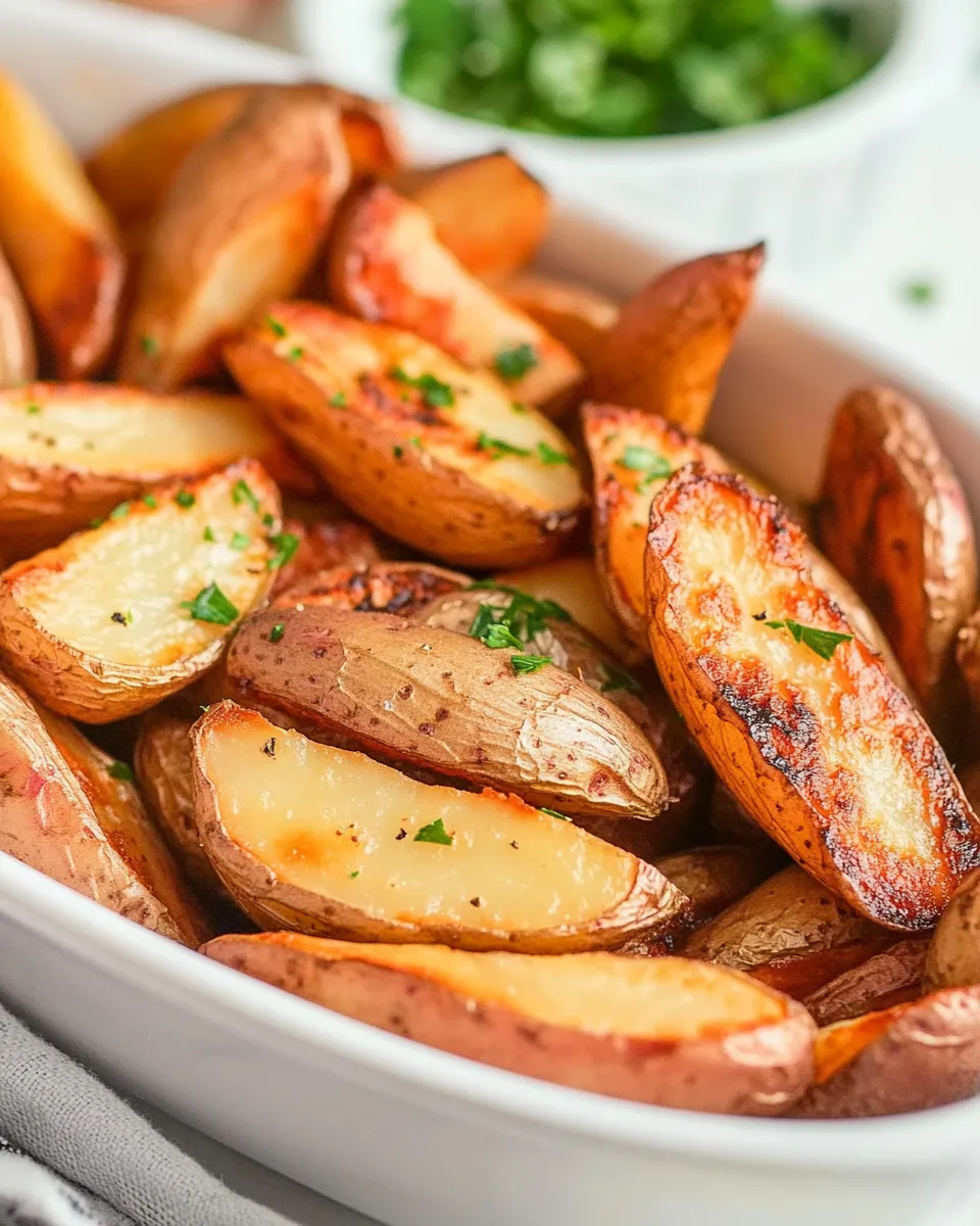Healthy Air-Fryer Fingerling Potatoes dish photo
