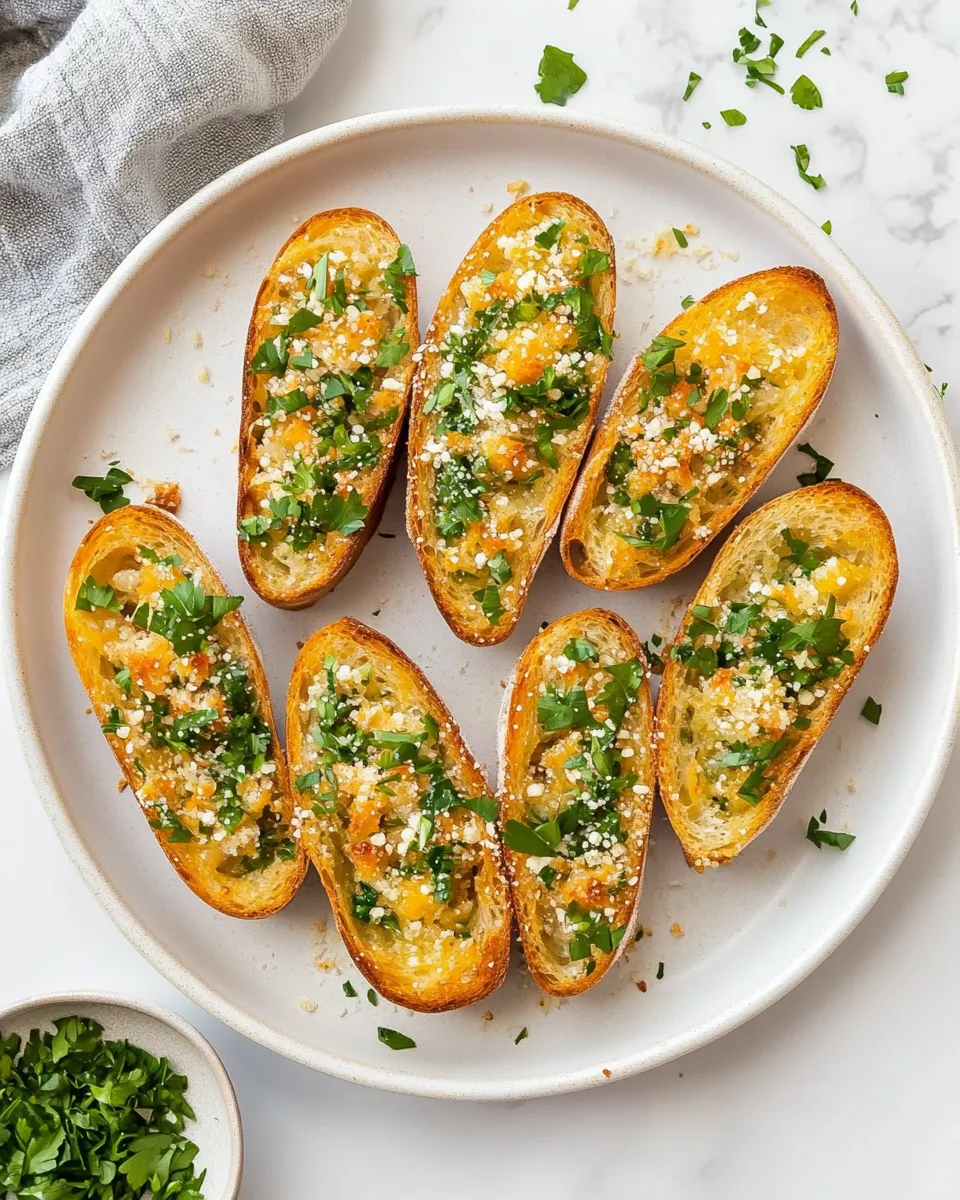 Delicious Air-Fryer Garlic Bread shot