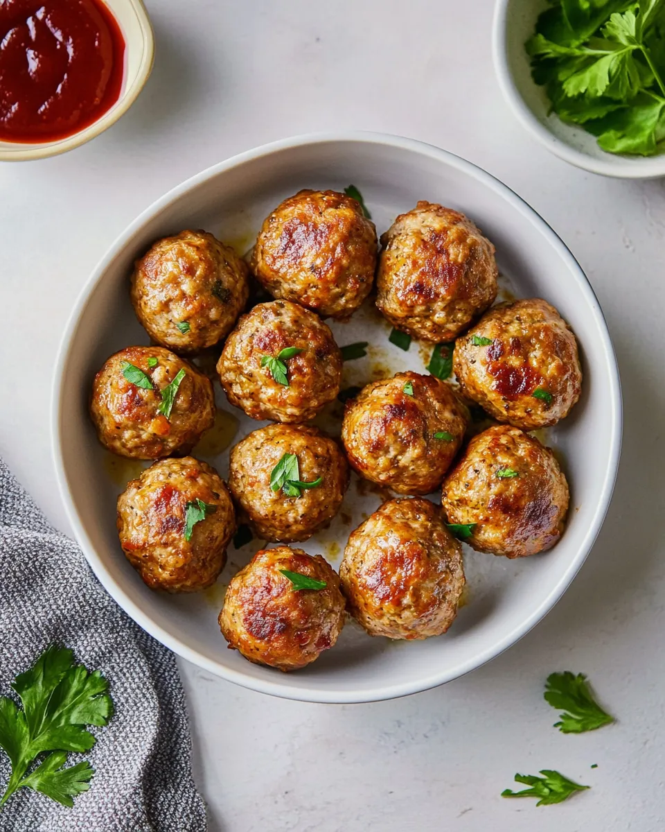 Easy Air-Fryer Meatballs recipe photo