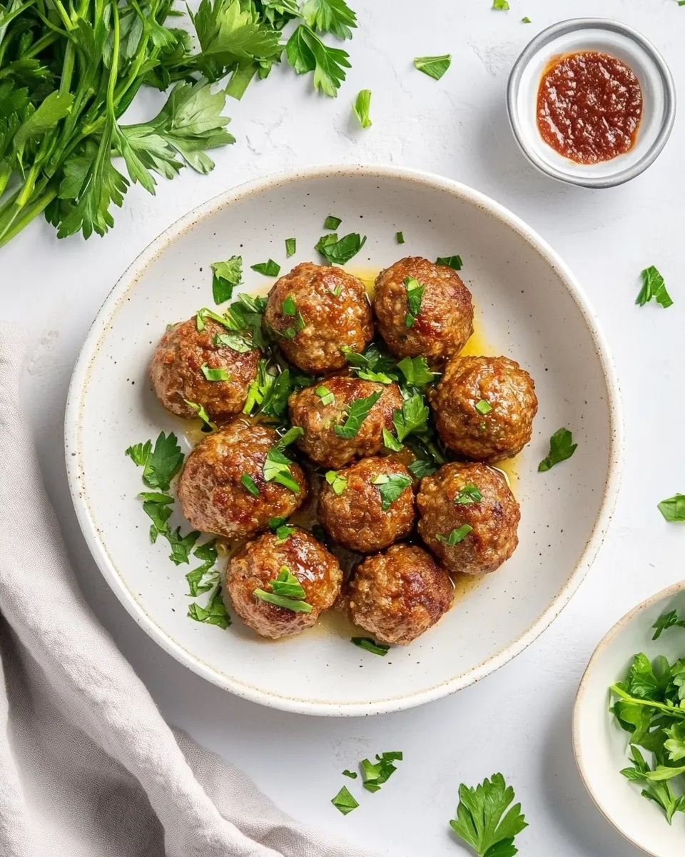 Delicious Air-Fryer Meatballs shot