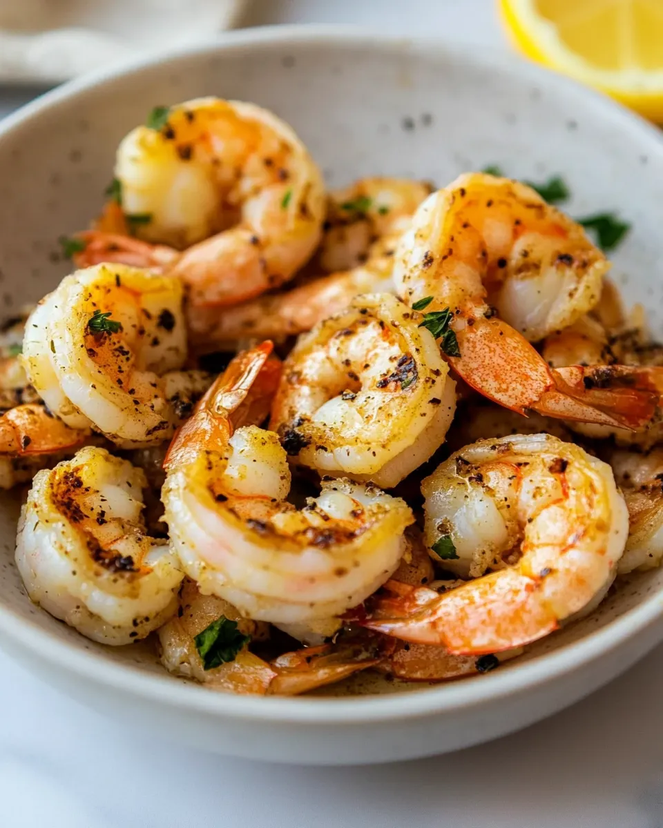 Homemade Air-Fryer Shrimp shot