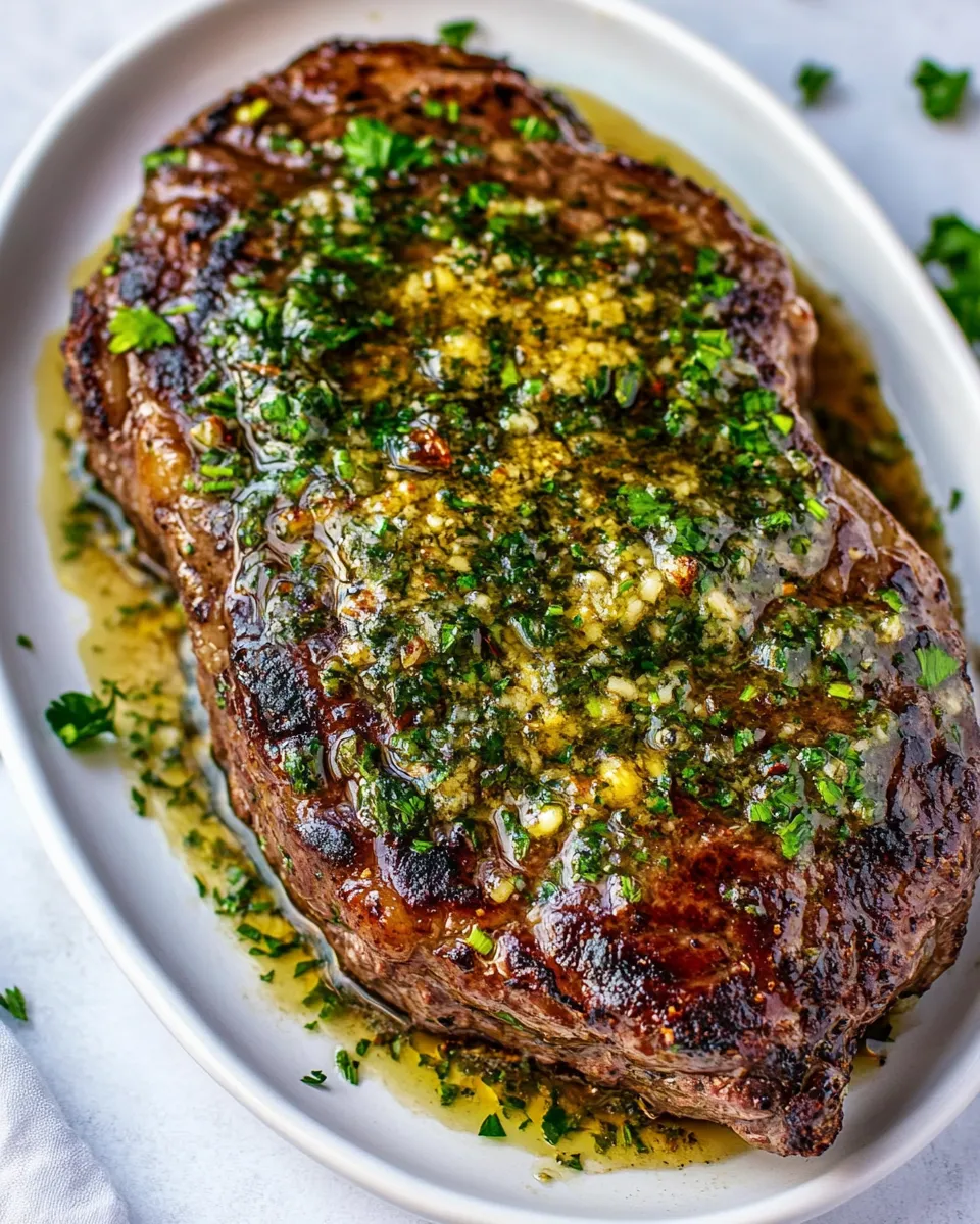 Delicious Air Fried Steak with Garlic Butter recipe photo