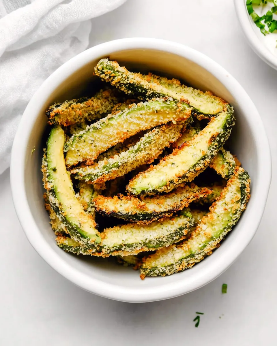 Healthy Air Fryer Avocado Fries shot
