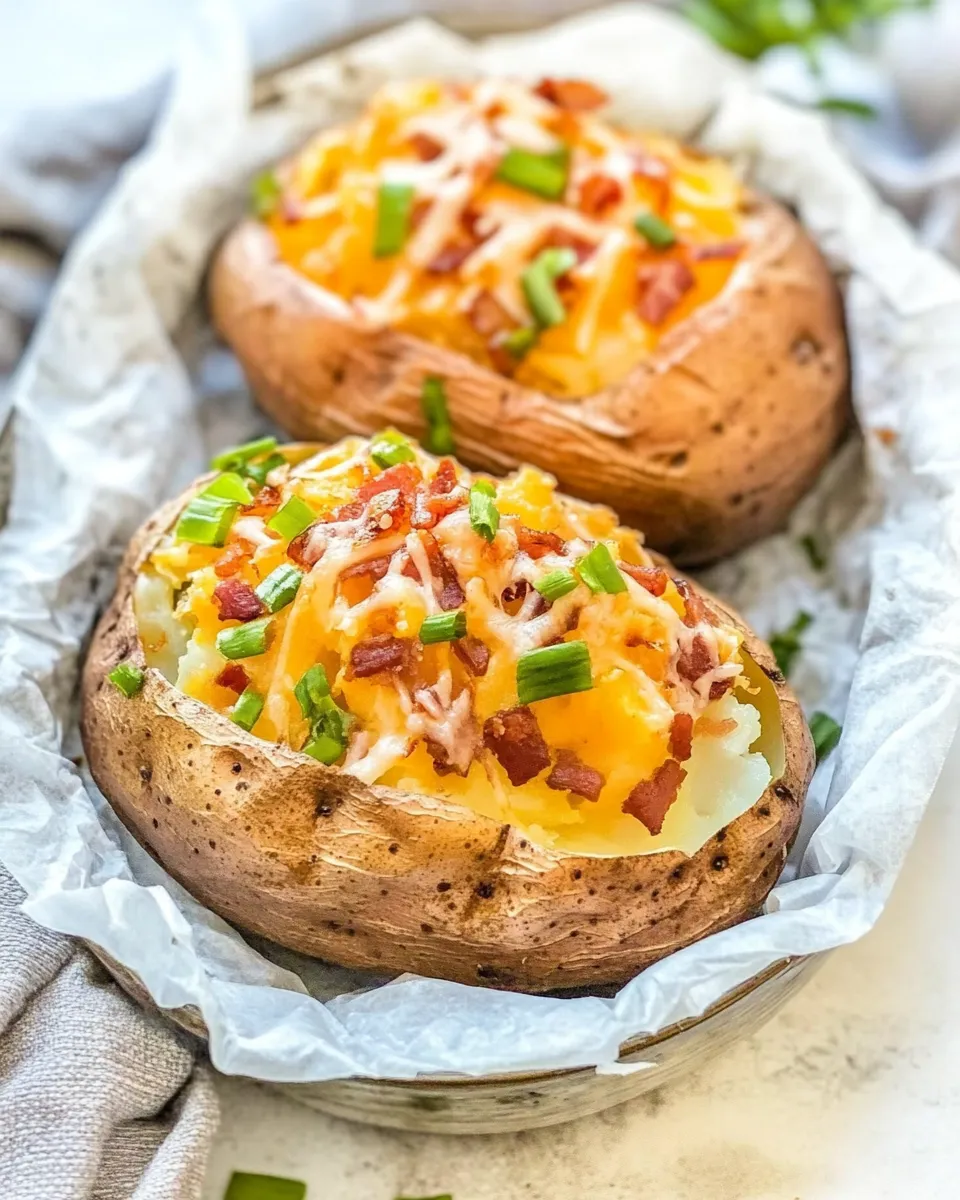 Quick Air Fryer Baked Potatoes recipe photo