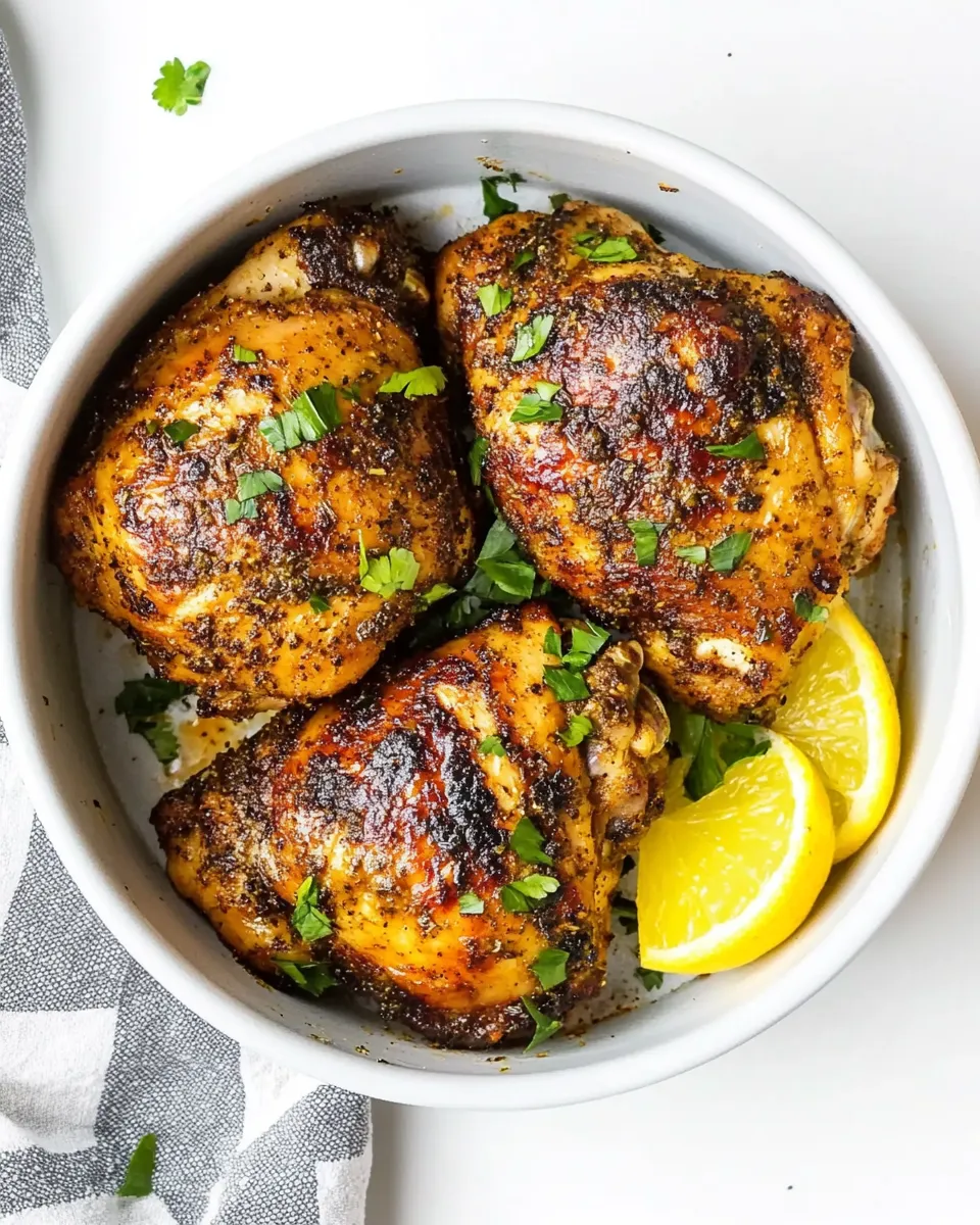 Healthy Air Fryer Boneless Chicken Thighs recipe photo