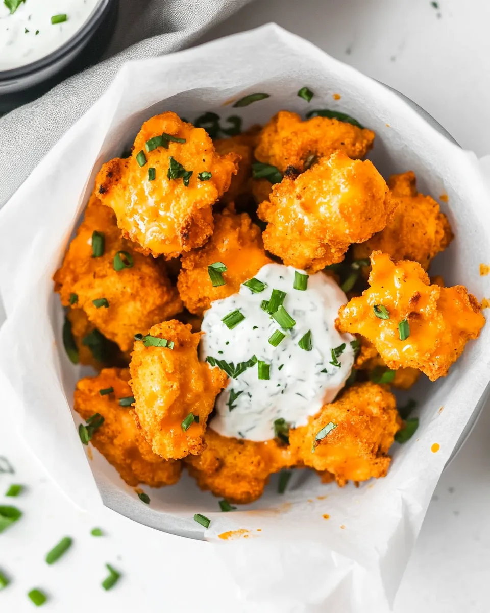 Homemade Air Fryer Buffalo Chicken Nuggets recipe photo