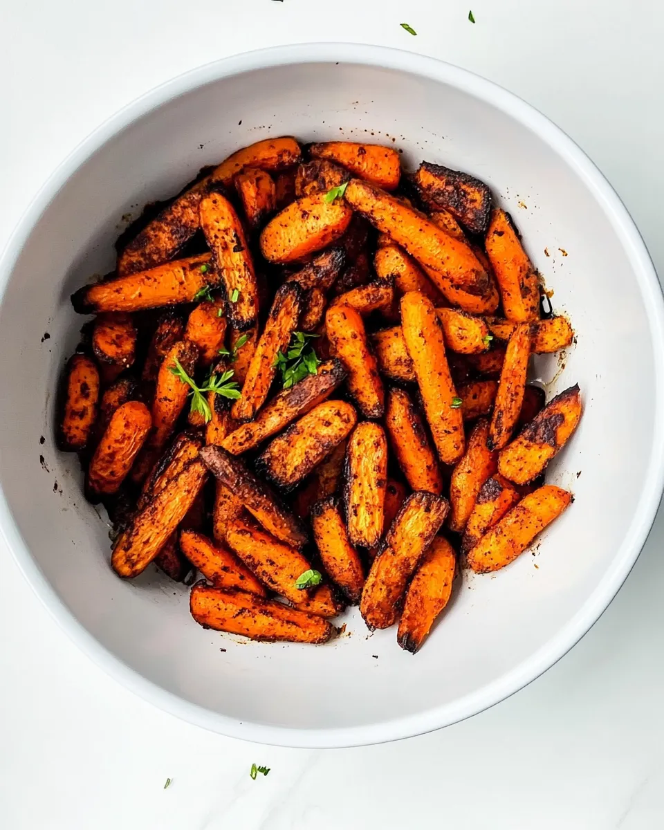 Easy Air Fryer Carrots food shot