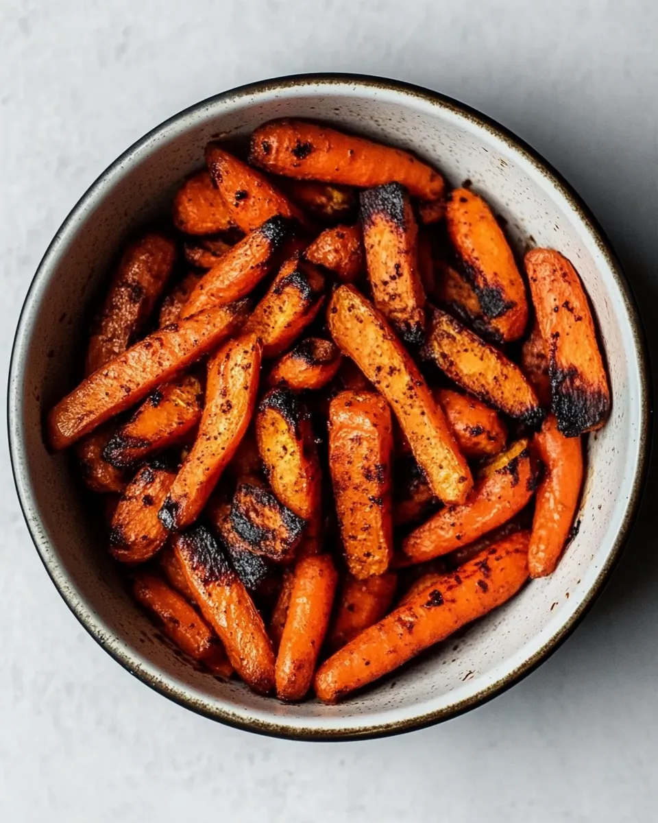 Delicious Air Fryer Carrots plate image