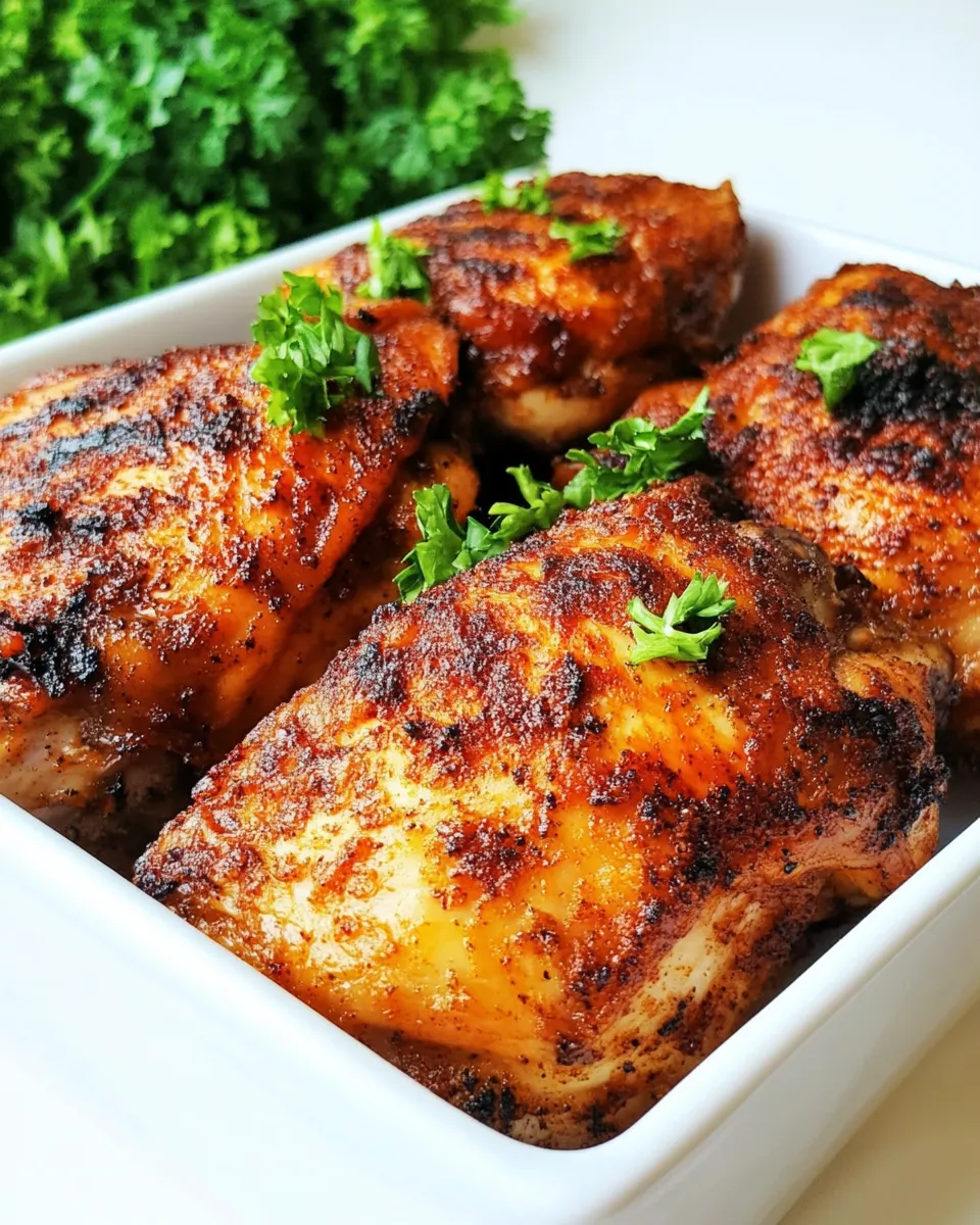Delicious Air Fryer Chicken Thighs image