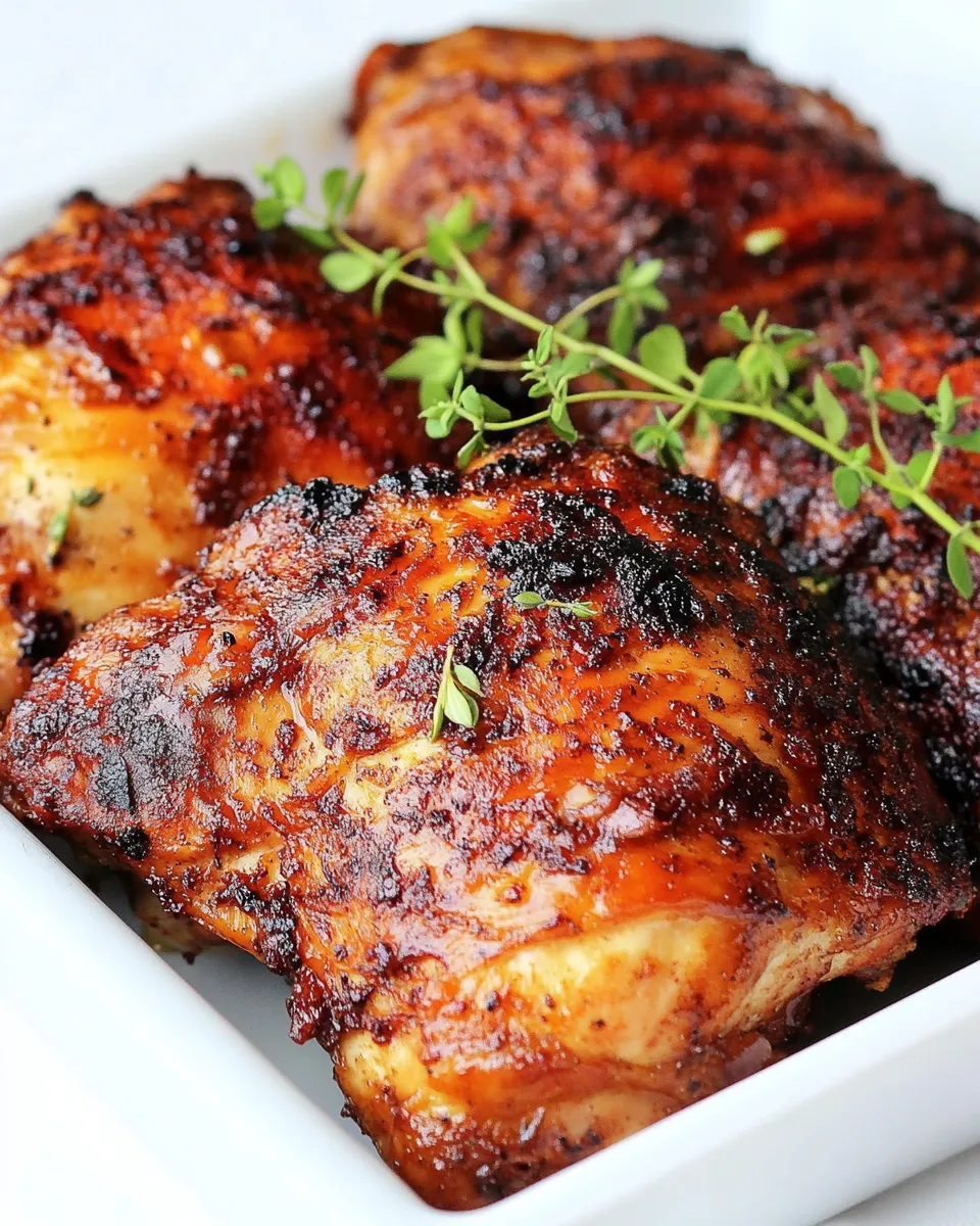 Quick Air Fryer Chicken Thighs recipe photo