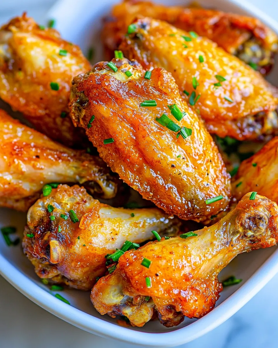 Savory Air Fryer Chicken Wings (Extra Crispy!) image
