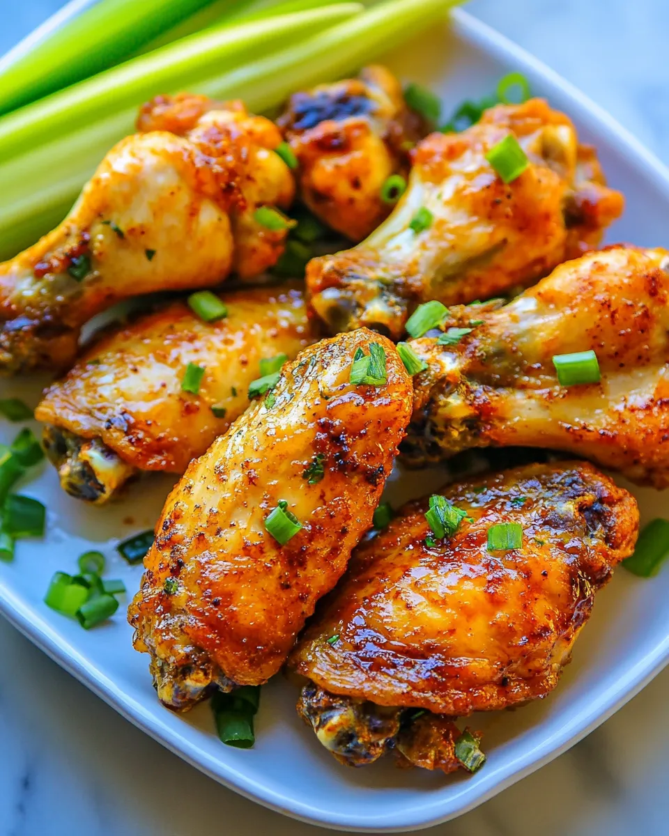 Amazing Air Fryer Chicken Wings (Extra Crispy!) shot