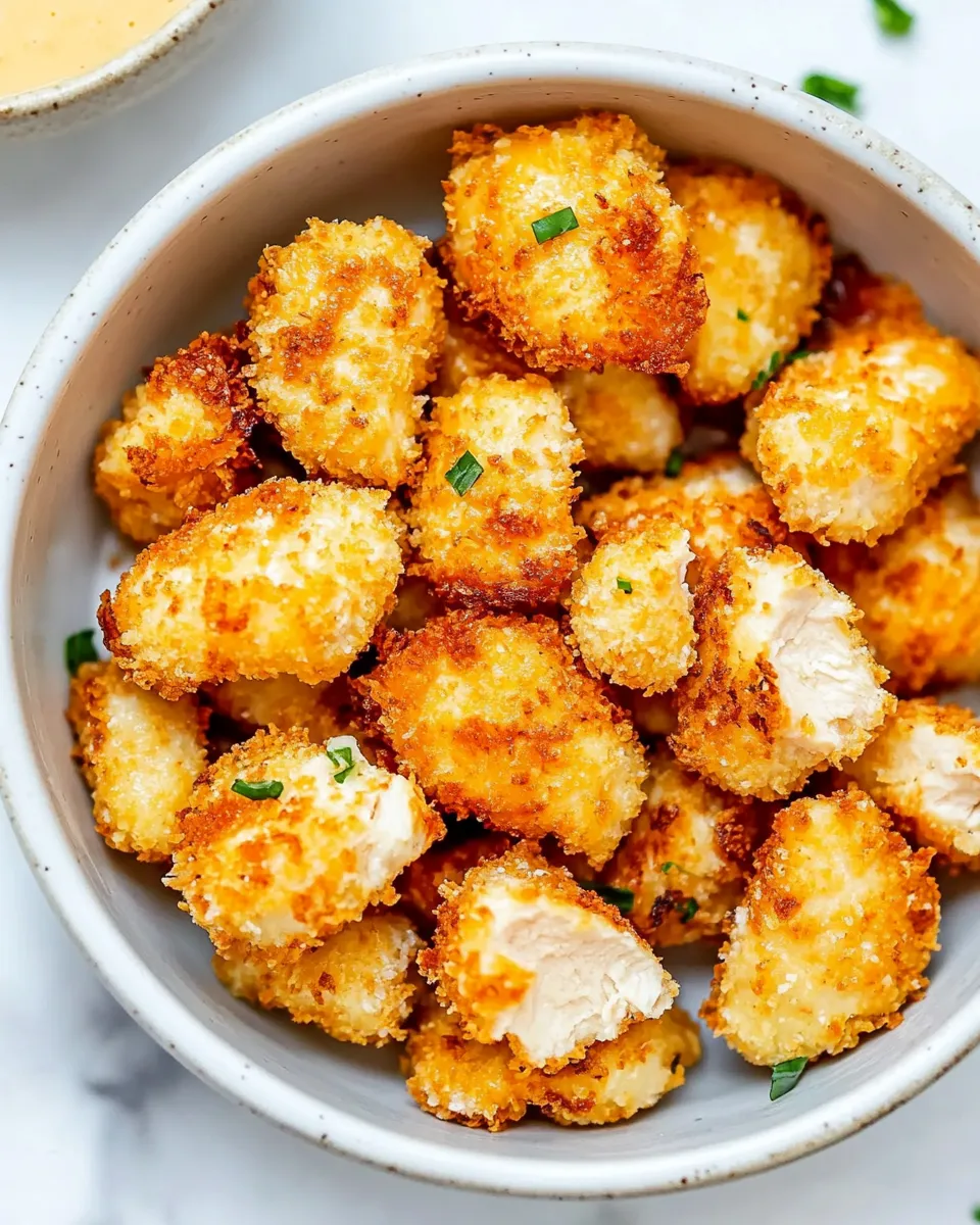Delicious Air Fryer Crispy Chicken Nuggets shot