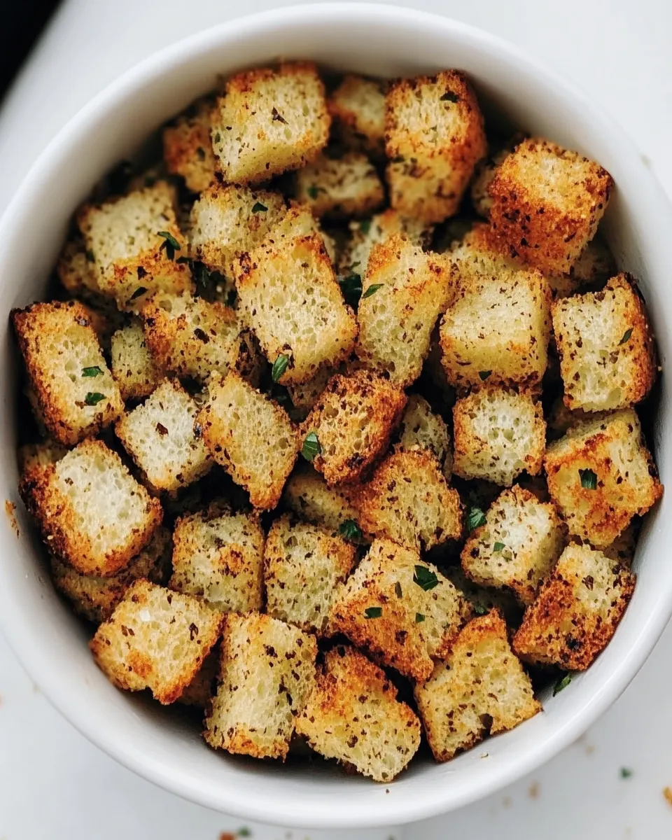 Easy Air Fryer Croutons recipe photo