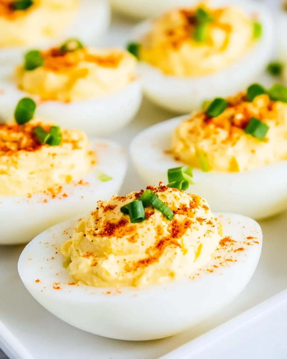 Delicious Air Fryer Deviled Hard Boiled Eggs Recipe dish photo