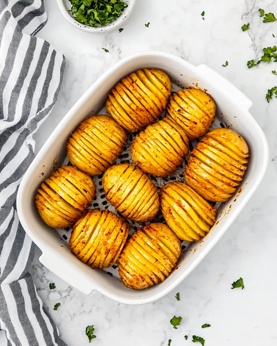Delicious Air Fryer Hasselback Potatoes image