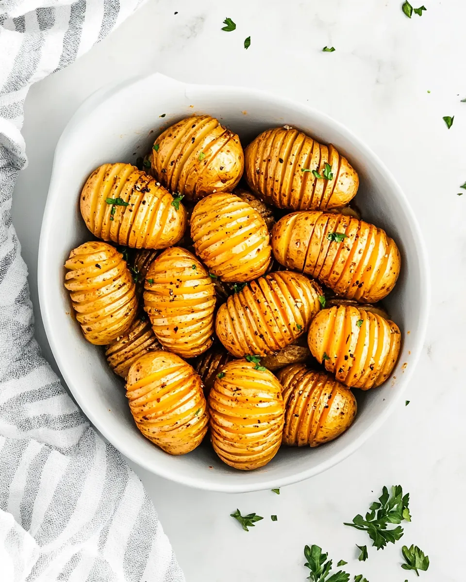 Tasty Air Fryer Hasselback Potatoes shot