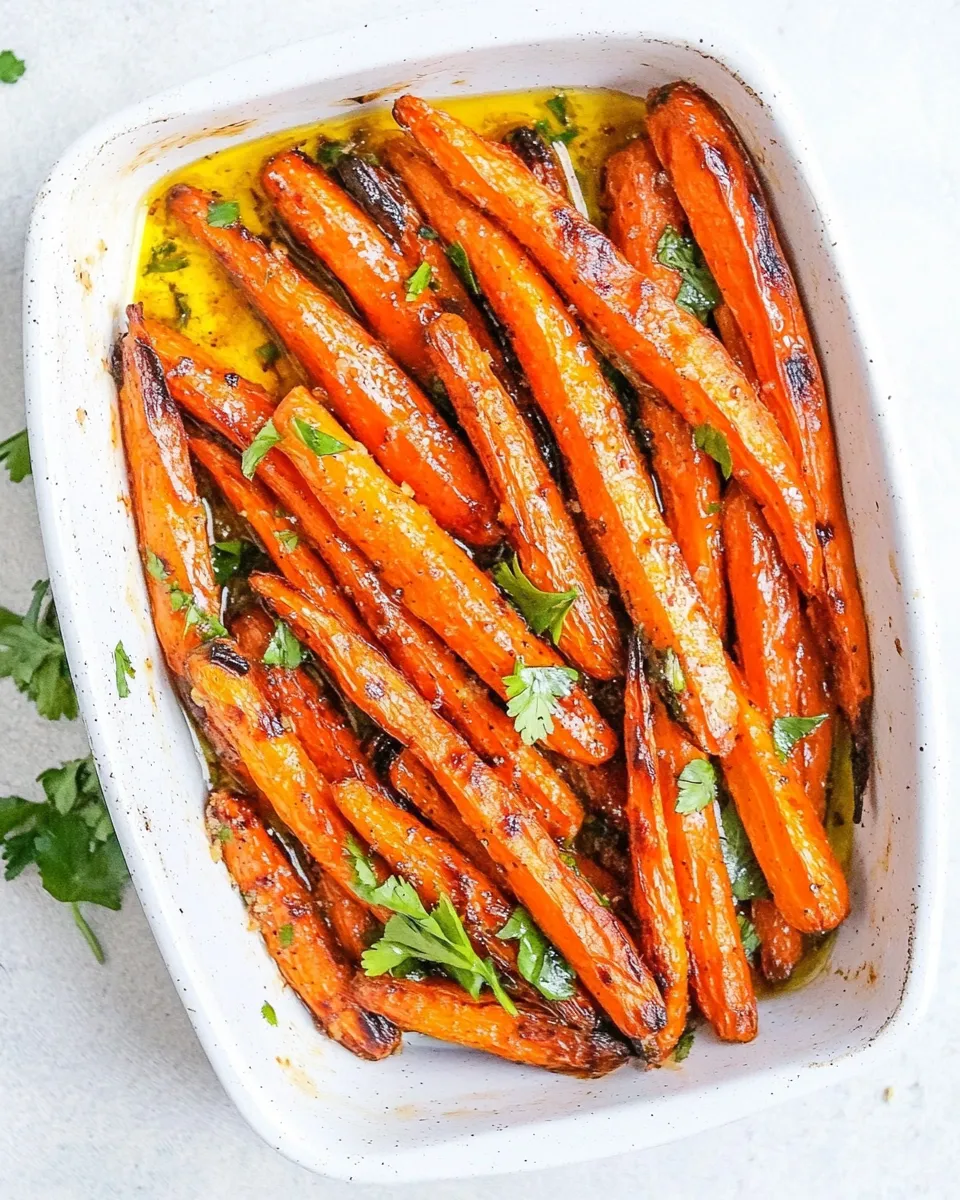 Savory Air Fryer Honey Butter Carrots shot
