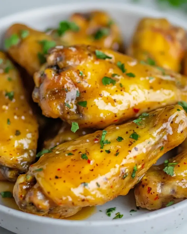 Easy Air Fryer Honey Mustard Chicken Wings recipe photo